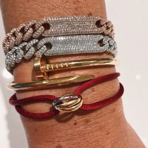 WOMENS CUBAN PAVE BRACELET